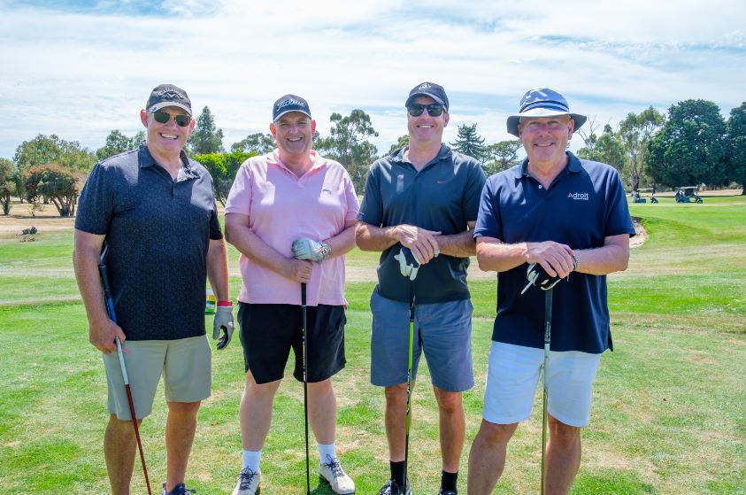 L-R: The Grampians Health-Adroit Insurance and Risk Team: Andrew Conlan, Grampians Health CEO Dale Fraser, Carl Peucker and Adroit Insurance and Risk Director Steven Coltman. 