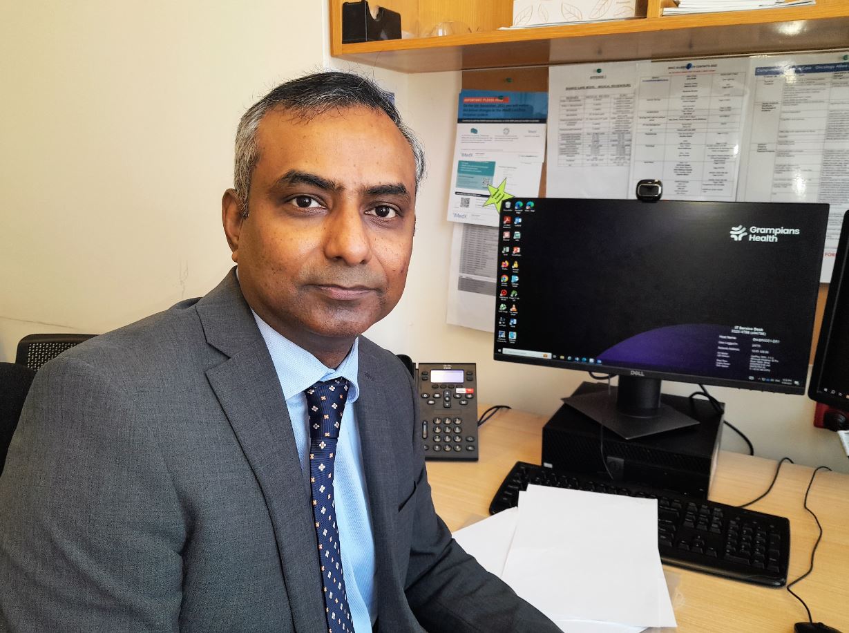Grampians Health’s Medical Oncologist and Associate Investigator Dr Wasek Faisal