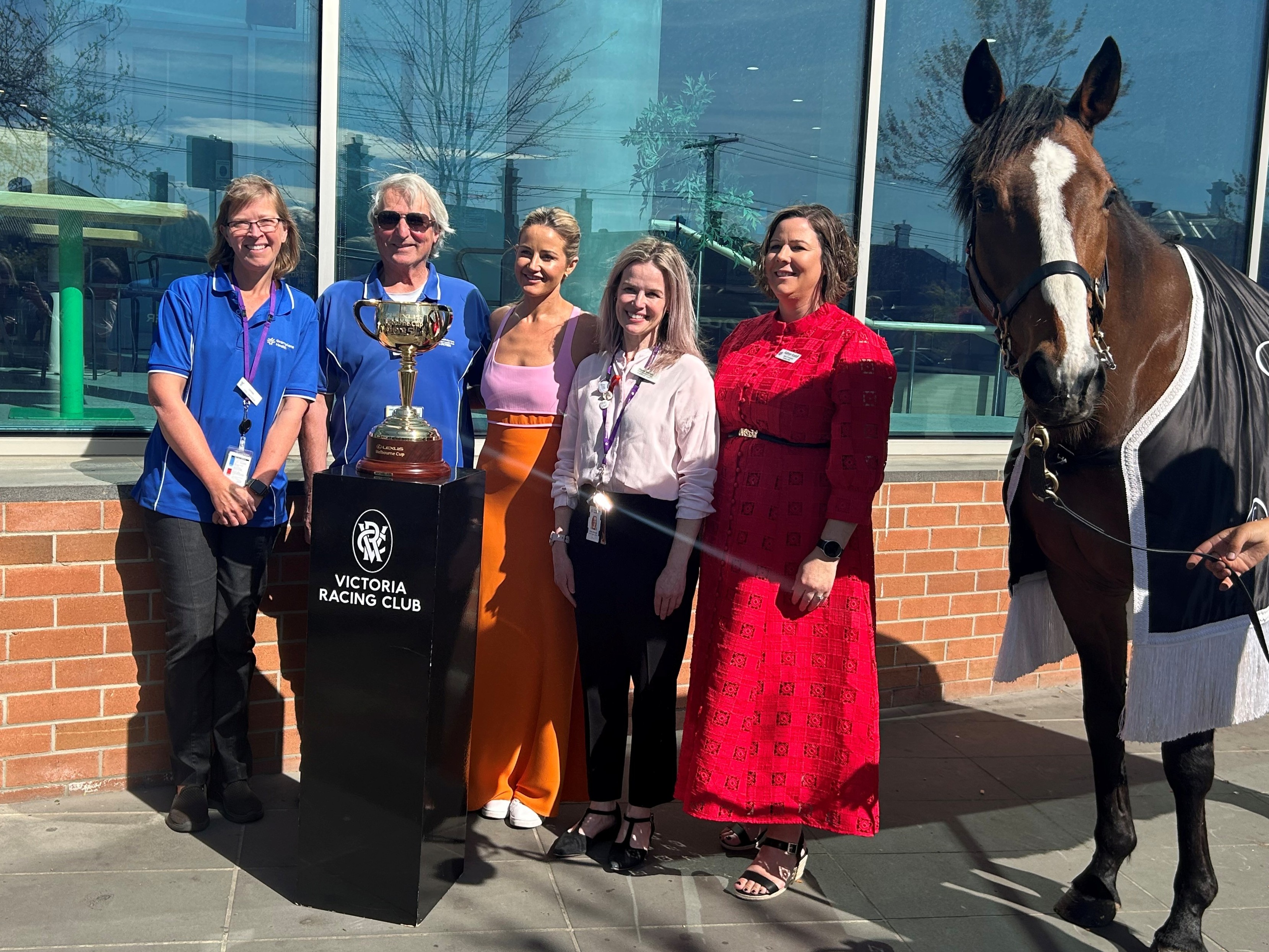 Melbourne Cup visits Grampians Health Ballarat Base Hospital