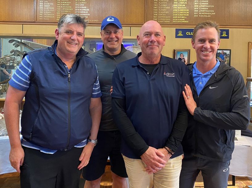 Grampians Health Ballarat – Adroit Insurance & Risk team: Dale Fraser, CEO Grampians Health; Craig Wilding, Chief Operating Officer Community and Aged Care; Steven Coltman, Director of Adroit Insurance & Risk Ballarat; Andrew Ferguson, Bentley Property Group.