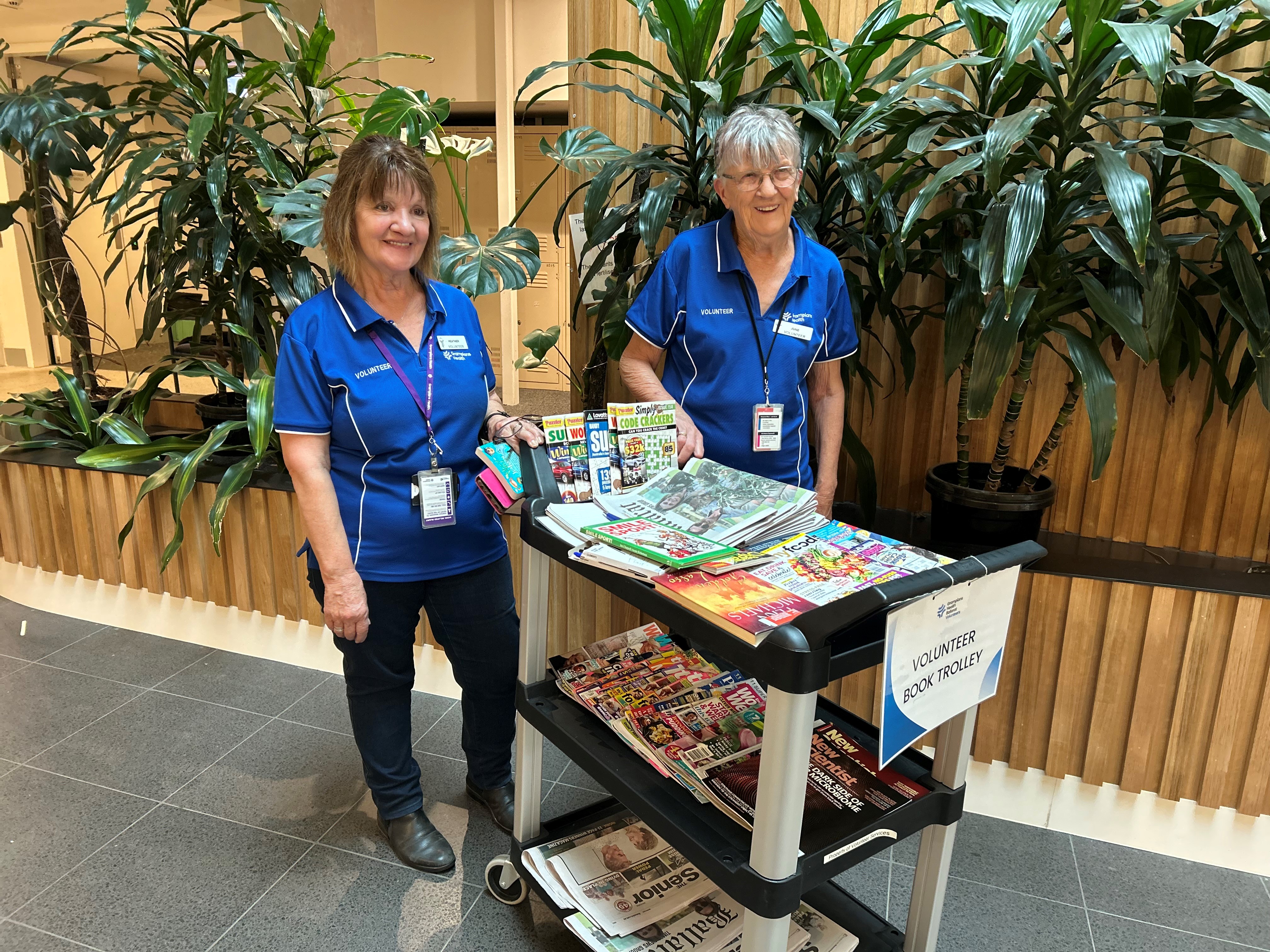 Book Trolley delivers stories and smiles to our patients