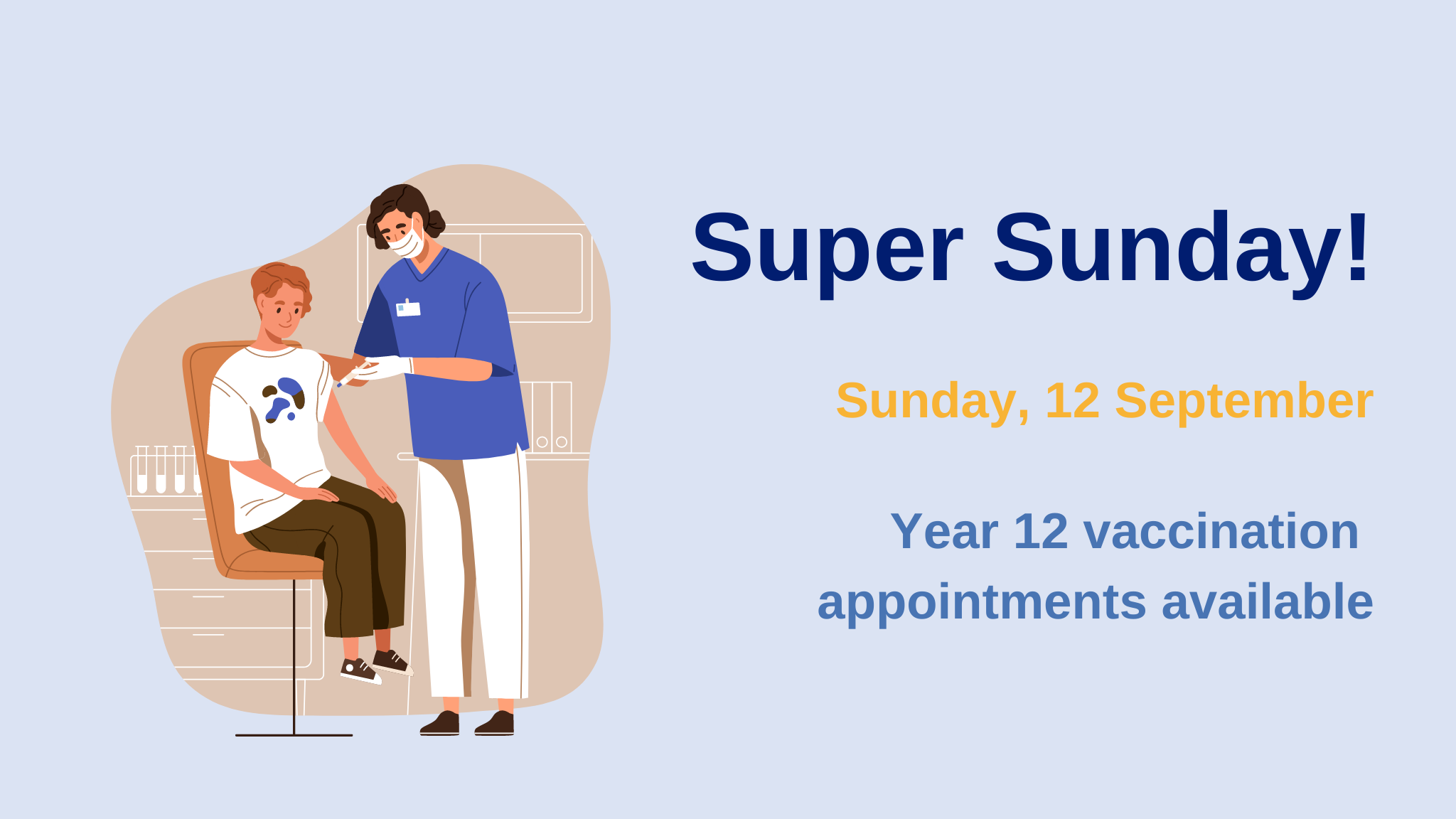 Super Sunday vaccinations for Year 12 students